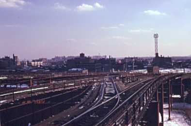 [Elevated tracks leading out of the station]