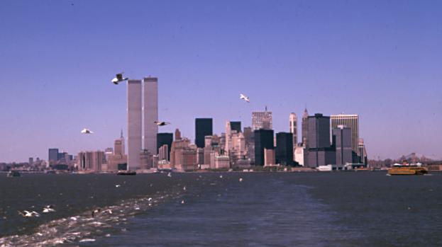 [Lower Manhattan, as viewed from the Staten Island Ferry]